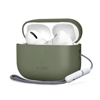 Produktfoto för Tech-Protect Apple Airpods Pro 3 Skal Silikon - Olive Grön