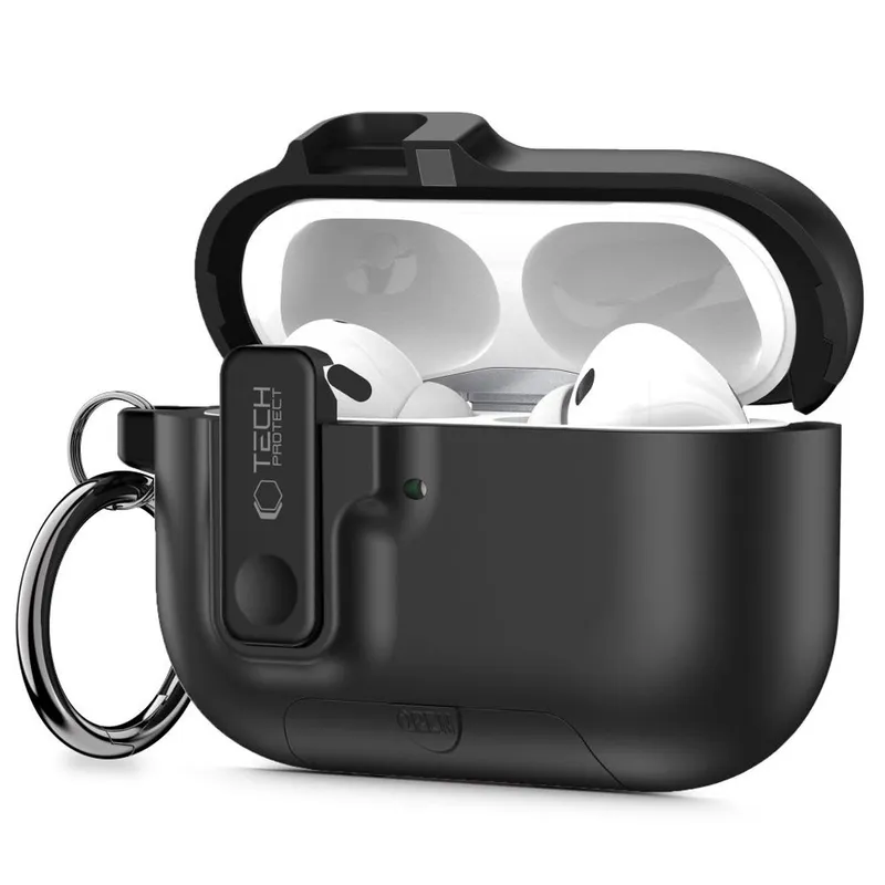 Alternativ bild 0 för Tech-Protect Apple Airpods Pro 3 Skal Slim Hook - Svart