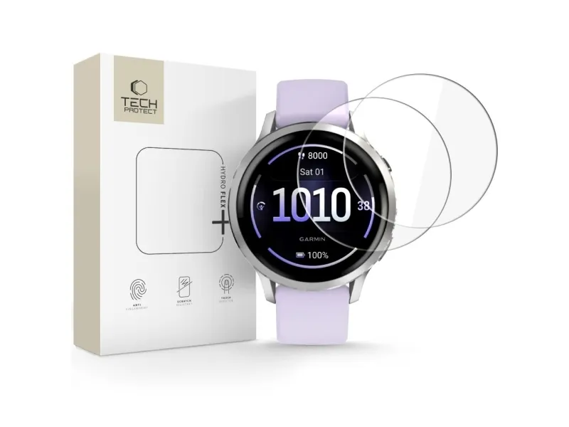 Alternativ bild 0 för Tech-Protect Hydro flex+ Hydrogel Film Skärmskydd till Garmin Venu 41mm, 2-pack