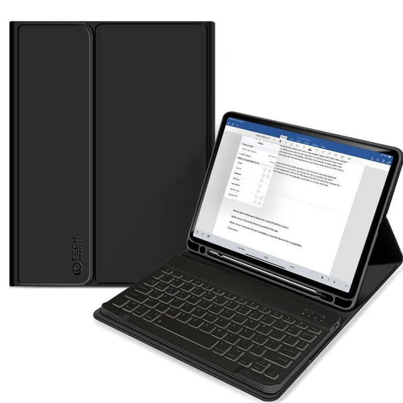 Alternativ bild 0 för Tech-Protect iPad (2022) Fodral med Tangentbord och pennfack - Svart