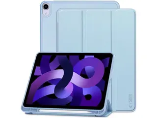 Produktfoto för Tech-Protect iPad Air 10.9 (2020/2022)/Air 11 (2024) Fodral med pennfack - Blå