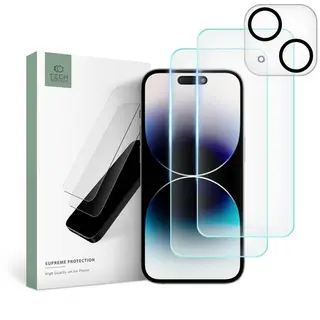 Produktfoto för Tech-Protect iPhone 15 Kameralinsskydd i Härdat Glas - Clear