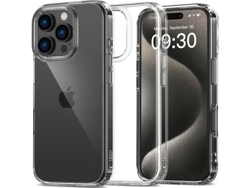 Alternativ bild 0 för Tech-Protect iPhone 16 Pro Max Mobilskal Flexair Hybrid - Clear
