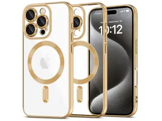 Produktfoto för Tech-Protect iPhone 16 Pro Max Mobilskal Magsafe Magflex - Shiny Guld