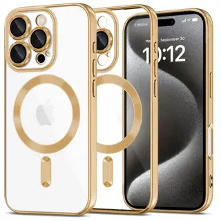Produktfoto för Tech-Protect iPhone 16 Pro Max Mobilskal Magsafe Magflex - Shiny Guld