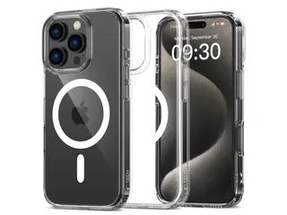 Produktfoto för Tech-Protect iPhone 16 Pro Mobilskal Magsafe Flexair Hybrid - Clear
