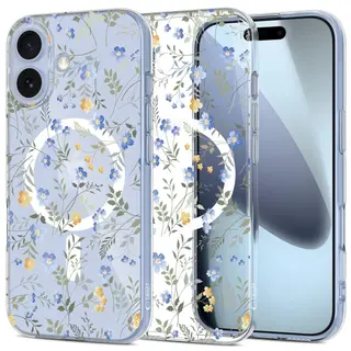 Produktfoto för Tech-Protect iPhone 17 Mobilskal Magsafe Flexair - Spring Flowers