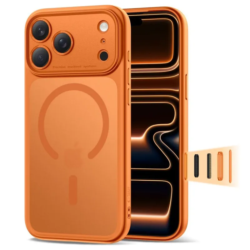 Alternativ bild 0 för Tech-Protect iPhone 17 Pro Mobilskal Magsafe Peak - Cosmic Orange