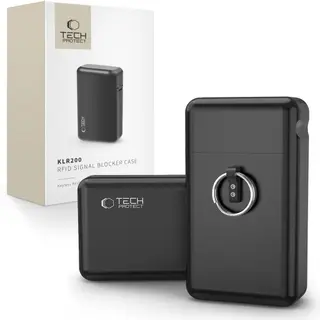 Produktfoto för Tech-Protect Klatka Faradaya Tech-Protect KLR200 Metal Keyless RFID Signal Blocker Case Black