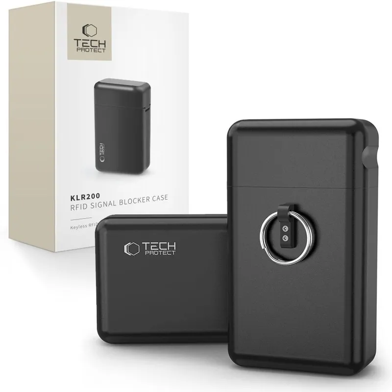 Alternativ bild 0 för Tech-Protect Klatka Faradaya Tech-Protect KLR200 Metal Keyless RFID Signal Blocker Case Black