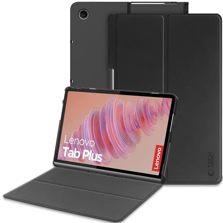 Alternativ bild 0 för Tech-Protect Lenovo Tab Plus Fodral Smart - Svart