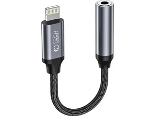 Produktfoto för Tech-Protect Lightning To Mini Jack (3.5mm) Adapter - Svart