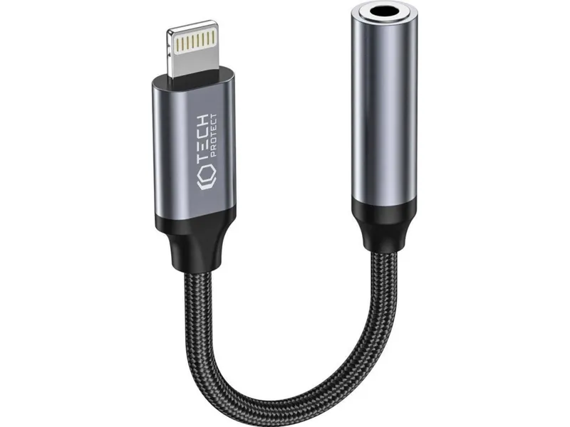 Alternativ bild 0 för Tech-Protect Lightning To Mini Jack (3.5mm) Adapter - Svart