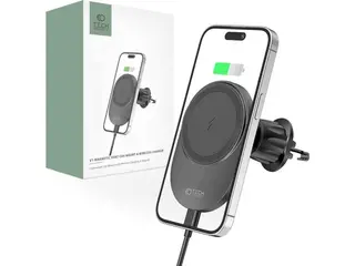 Produktfoto för Tech-Protect Magsafe Billaddare Magnetic 15W - Svart