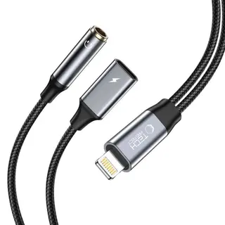 Produktfoto för Tech Protect Mini Jack Till Lightning Kabel Ultraboost - Svart