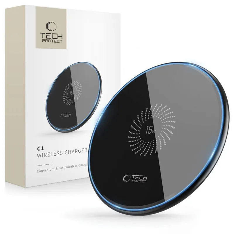 Alternativ bild 0 för Tech-Protect Qi 15W-C1 Trådlös Laddare 15W - Svart