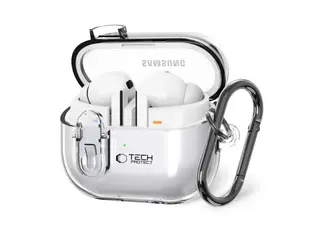 Produktfoto för Tech-Protect Samsung Galaxy Buds 3/3 Pro Skal Flexair - Clear
