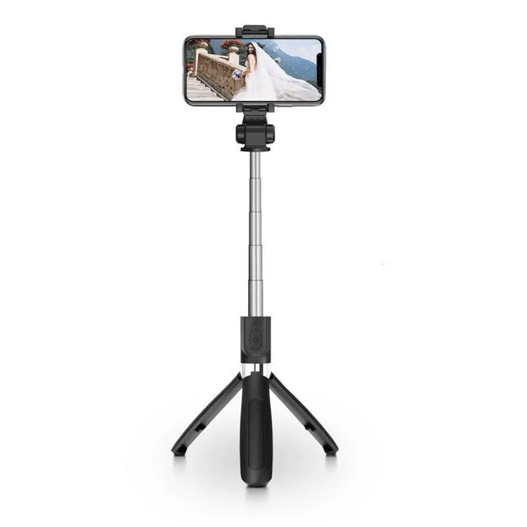Alternativ bild 0 för Tech Protect selfiepinne med stativ upp till 70 cm - svart