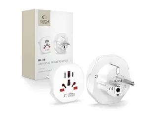 Produktfoto för Tech-Protect Universal Reseadapter EU - Vit