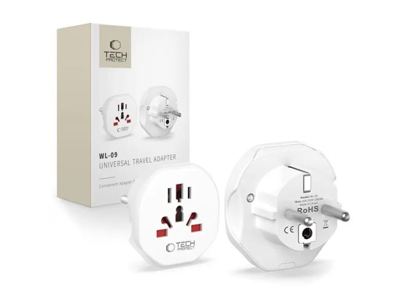 Alternativ bild 0 för Tech-Protect Universal Reseadapter EU - Vit