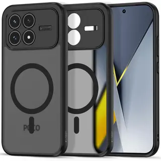 Produktfoto för Tech-Protect Xiaomi Poco F8 Pro Mobilskal MagSafe Magmat - Matt Svart