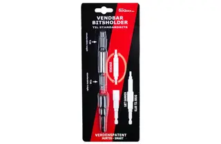 Produktfoto för TECOS Bitsrör DuoQuick. Med vändbart dubbelt bitsrör. Med torx 20- och torx 25-bits