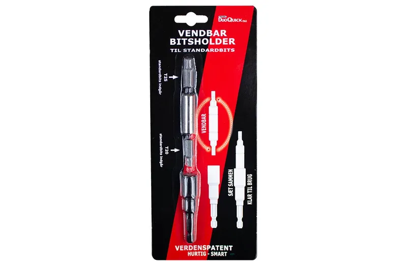 Alternativ bild 0 för TECOS Bitsrör DuoQuick. Med vändbart dubbelt bitsrör. Med torx 20- och torx 25-bits