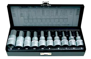 Produktfoto för TECOS Top set 1/2 10 delar Unbrako®-toppar från 5 till 19 mm