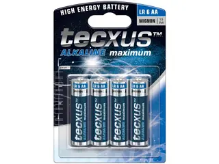 Produktfoto för tecxus Mignon LR 6 AA - Batteri 4 x AA-typ - alkaliskt