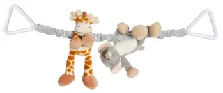 Produktfoto för Teddykompaniet Diinglisar barnvagnshänge, elefant & giraff
