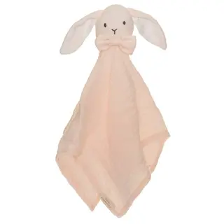 Produktfoto för Teddykompaniet Diinglisar Snuttefilt Kanin Muslin (Babyrosa)