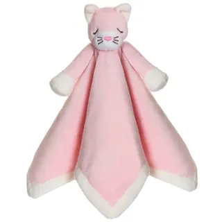 Produktfoto för Teddykompaniet Diinglisar Snuttefilt Katt (Babyrosa)
