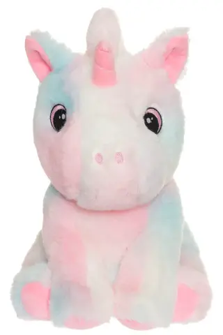 Produktfoto för Teddykompaniet Enhörning Regnbågsfärgad 26 cm (Rosa)