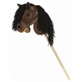 Produktfoto för Teddykompaniet Käpphäst med tyglar 80 cm (Brun)