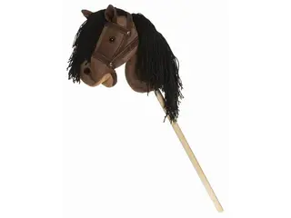 Produktfoto för Teddykompaniet Käpphäst med tyglar 80 cm (Brun)