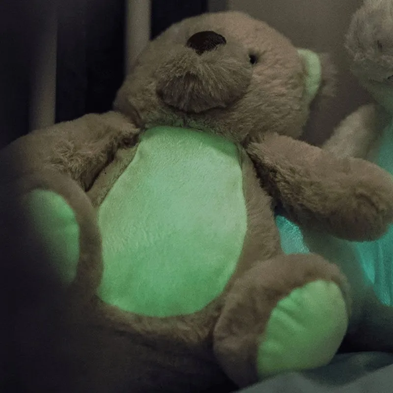 Bild 2 för Teddykompaniet mjukisdjur, självlysande nalle 25 cm