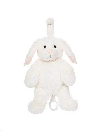 Produktfoto för Teddykompaniet Speldosa Kanin Vit