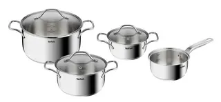 Produktfoto för Tefal Intuition grytset i rostfritt stål, 7 delar