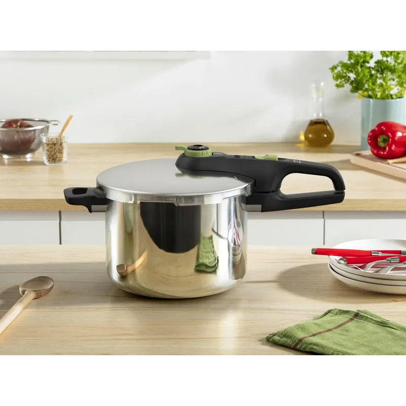 Bild 2 för Tefal Secure Trendy tryckkokare inkl. ångkorg 6 liter