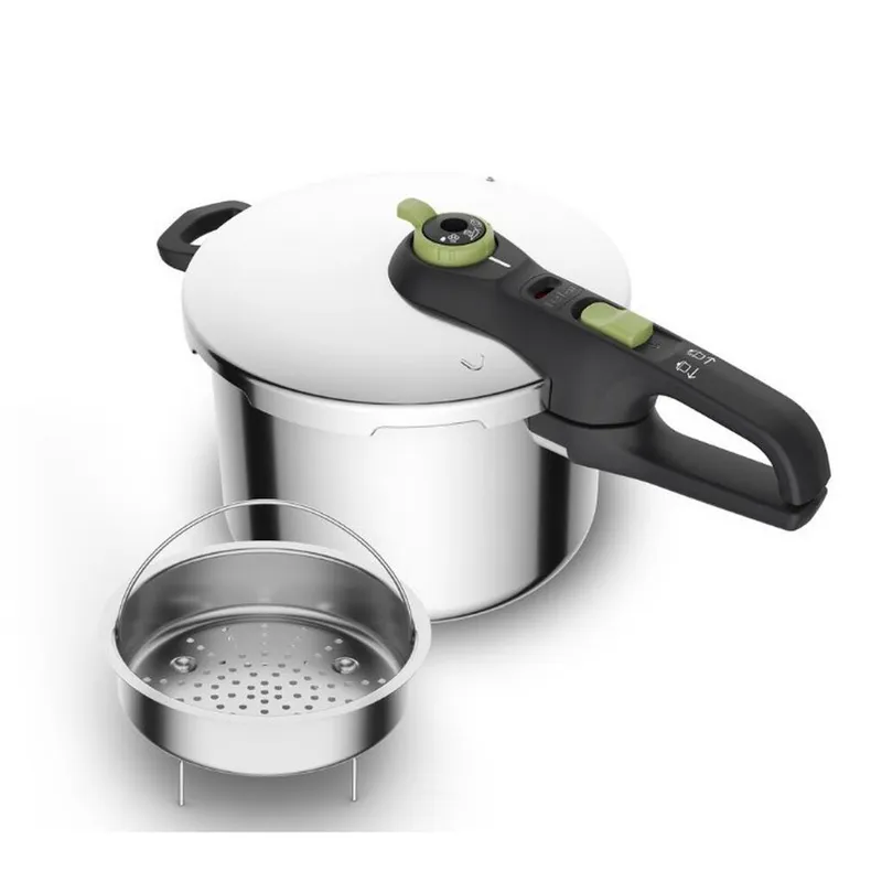 Bild 1 för Tefal Secure Trendy tryckkokare inkl. ångkorg 8 liter