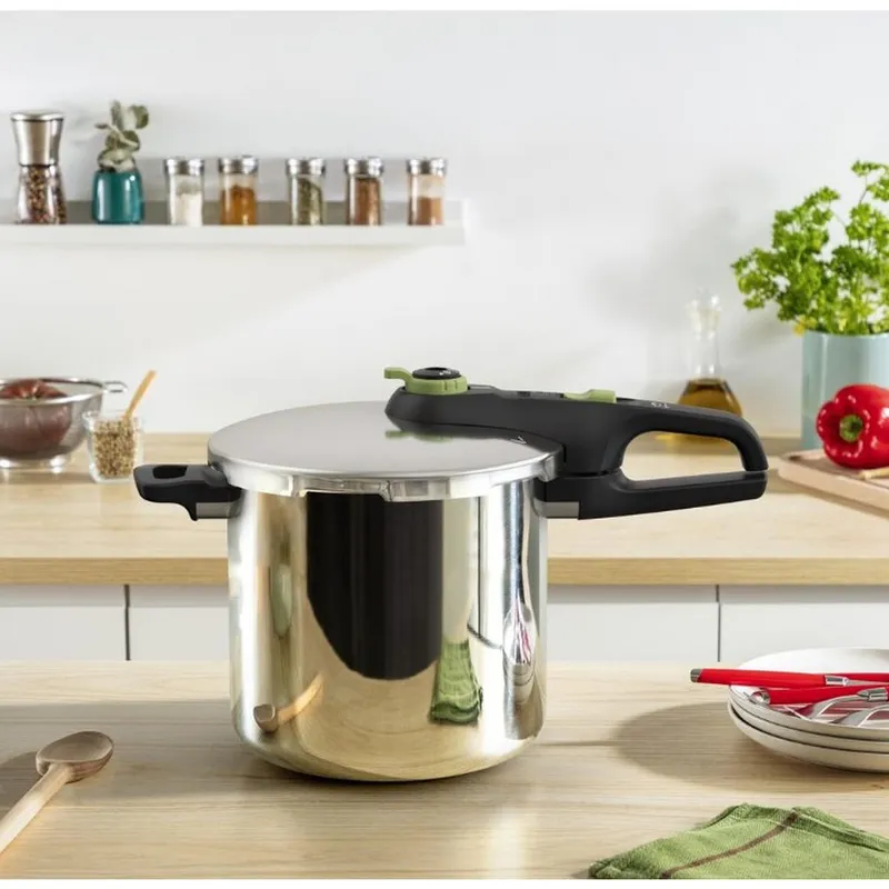 Bild 2 för Tefal Secure Trendy tryckkokare inkl. ångkorg 8 liter