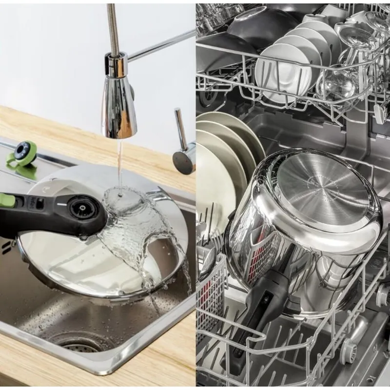 Bild 5 för Tefal Secure Trendy tryckkokare inkl. ångkorg 8 liter