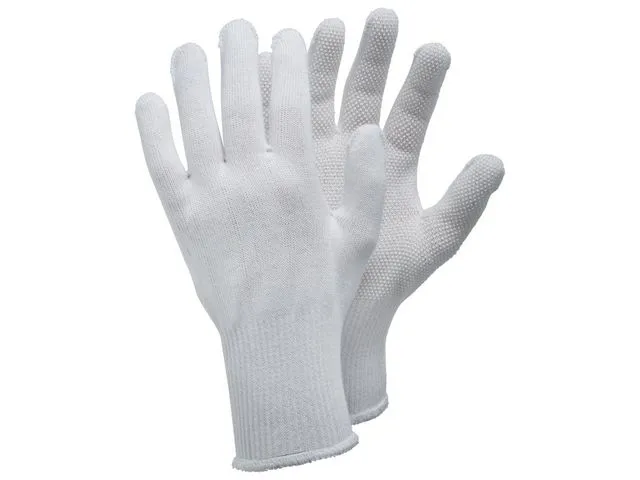 Alternativ bild 0 för TEGERA Textilhandske 921 noppor vit 10