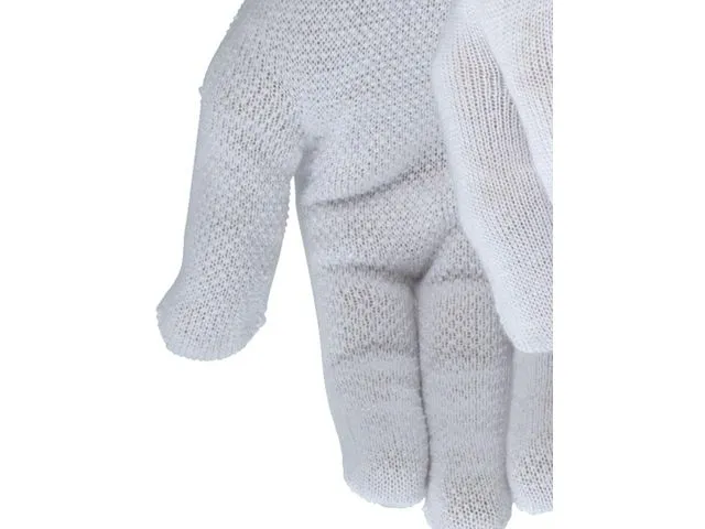 Alternativ bild 0 för TEGERA Textilhandske 921 noppor vit 11