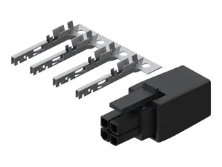 Produktfoto för Teltonika - Elkontakt - 4 stiftkontakt (hane) - 250 V - 5 A - fosforbrons-/mässingskontakter - för Teltonika RUT200, RUT956