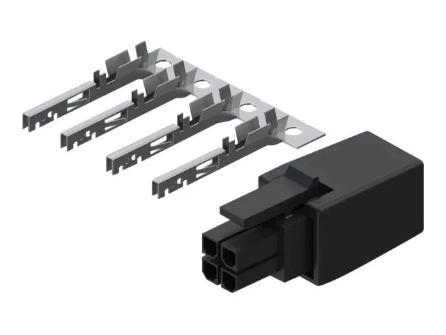 Alternativ bild 0 för Teltonika - Elkontakt - 4 stiftkontakt (hane) - 250 V - 5 A - fosforbrons-/mässingskontakter - för Teltonika RUT200, RUT956