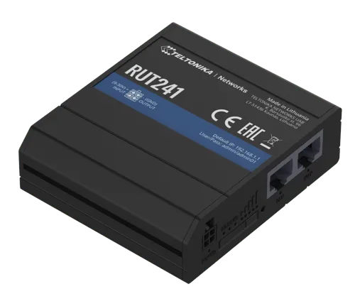 Alternativ bild 0 för Teltonika RUT241 - Trådlös router - WWAN - 802.11b / g / n (4G / LTE) - 2,4 GHz - DIN-monterbar på skena