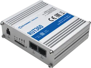 Produktfoto för Teltonika RUT360 - - trådlös router - - WWAN - Wi-Fi - 2,4 GHz - DIN-skenmonterbar, bordsmonterbar