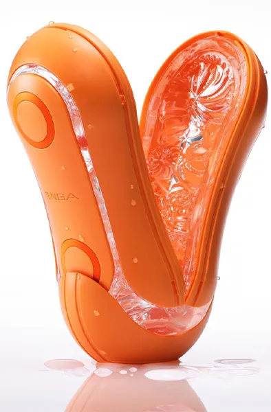 Bild 2 för Tenga Flip Orb Pastaio Sunset Orange Masturbator