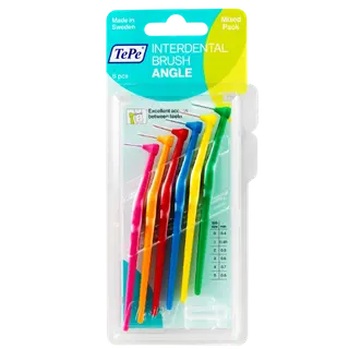 Produktfoto för TePe Angle vinklad mellanrumsborste Mixpack